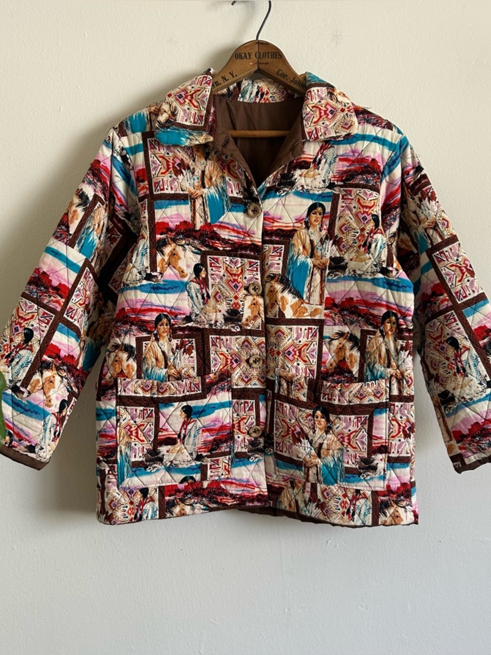 Vintage Handmade Quilted Jacket